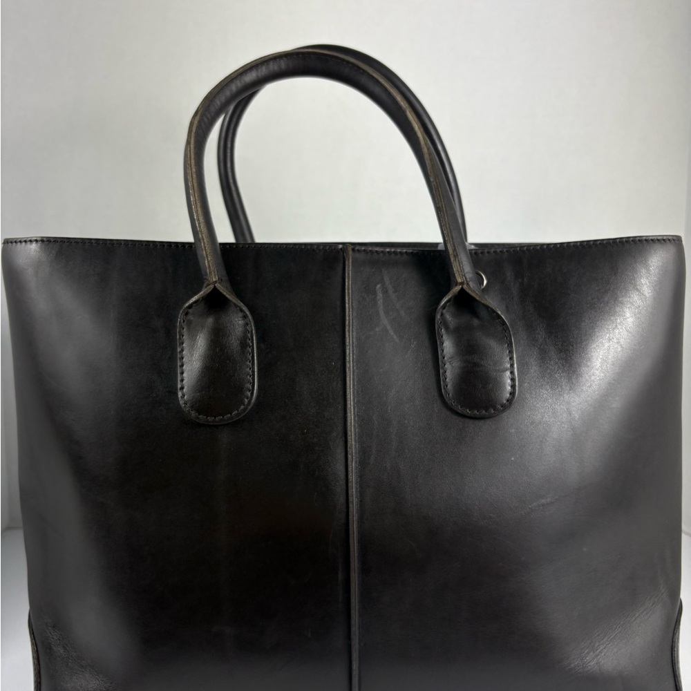 TOD’s Classic Black Leather Tote Bag